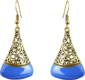 Waama Jewels Oxidised Rajwada Theme Bollywood Inspired Jaipur Handmade Jewellery Latest for Women And Girls Brass Dangle Earring