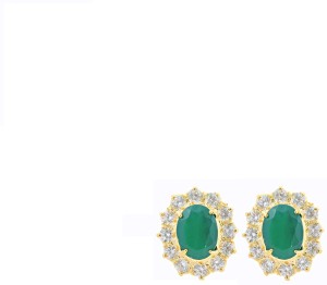 Vinayak Royal Cluster Onyx Alloy Stud Earring