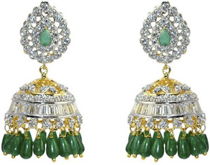 MP Fine Jewellery Designer Tops For Women Zircon Alloy Jhumki Earring