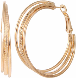 Efulgenz Style Diva Alloy Hoop Earring