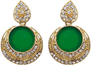 Styylo Jewels Diva Style Zircon Alloy Chandbali Earring