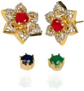 Stone changing hotsell gold earrings designs