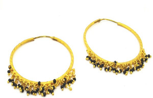 GoldNera Jazzy Brass Hoop Earring