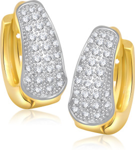 VK Jewels Glam And Glow Cubic Zirconia Alloy Huggie Earring