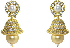 MP Fine Jewellery Designer Tops Zircon Alloy Jhumki Earring