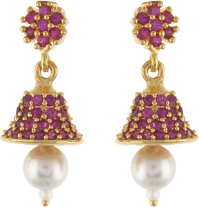 Aarushi Fashion Cubic Zirconia Alloy Jhumki Earring