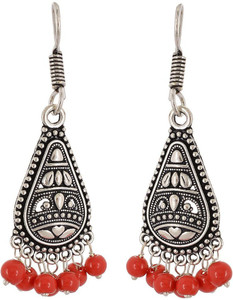 Waama Jewels silver plated Women Official Jewellery Gift Girl Fuion Party wear Vintage Brass Dangle Earring