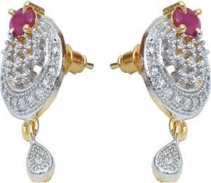 Waama Jewels Multi Gemstones Fashion Jewellery Drop Style For Women Wedding Mothers Day Gift Brass Drop Earring