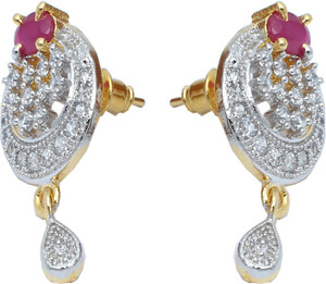 Waama Jewels Multi Gemstones Fashion Jewellery Drop Style For Women Wedding Mothers Day Gift Brass Drop Earring