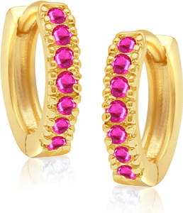 VK Jewels Fancy Cubic Zirconia Alloy Huggie Earring