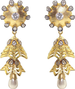 MP Fine Jewellery Dazzling Pair of Tops Zircon Alloy Drop Earring