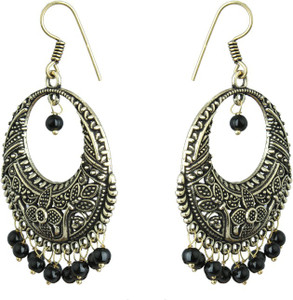 Waama Jewels Party wear Christmas New Year Carnival Gift Pearl Brass Dangle Earring