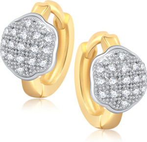 VK Jewels Stunning Cubic Zirconia Alloy Huggie Earring