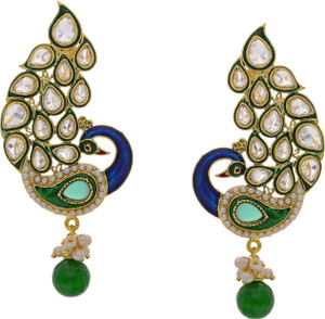 Prisha Season Trends Pearl, Cubic Zirconia Alloy, Silver Drop Earring