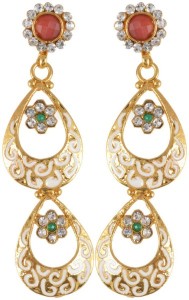 Waama Jewels Golden Brass Earring fashion best of all Womens jewellery Metal Earring Set