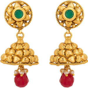 Rajwada Arts Tradtional Style Brass Jhumki Earring