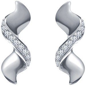 Kirati Cubic Zirconia Silver Stud Earring