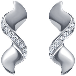 Kirati Cubic Zirconia Silver Stud Earring