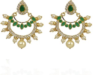MP Fine Jewellery Beautiful Pair of Tops Zircon Alloy Chandbali Earring