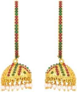 Rajwada Arts Traditional Rajasthani Brass Jhumki Earring