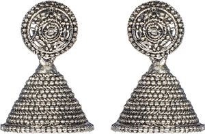 Crazytowear Golden Polish Alloy Hoop Earring