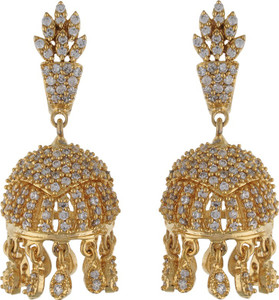 Aarushi Fashionable Cubic Zirconia Alloy Jhumki Earring