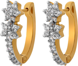 Alysa Elili Cubic Zirconia, Ruby Brass, Copper Huggie Earring