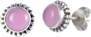 Abhooshan Color Spring Quartz Sterling Silver Stud Earring