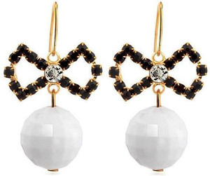 Roma Brothers Bowknotblk Alloy Huggie Earring