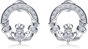 Kirati Cubic Zirconia Silver Stud Earring