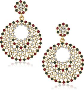 VK Jewels Color Stones Alloy Drop Earring