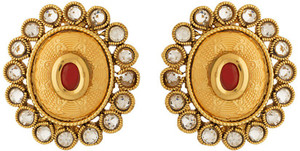 Voylla Artificial Classic Embellished Crystal Alloy Stud Earring