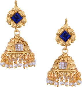 Hyderabad Jewels Beautiful Pearl Copper Jhumki Earring