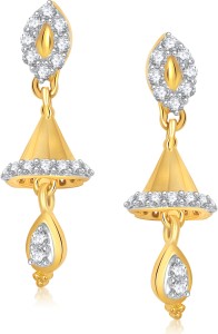 VK Jewels Comely Cubic Zirconia Alloy Jhumki Earring