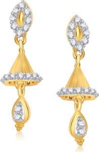 VK Jewels Comely Cubic Zirconia Alloy Jhumki Earring