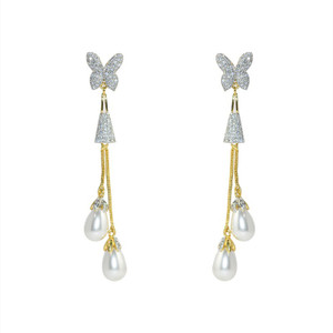 MP Fine Jewellery Designer Tops For Women Zircon Alloy Drop Earring