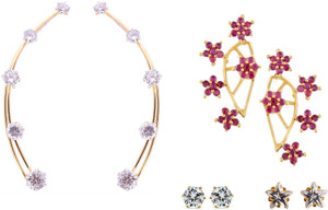 Archi Collection Style Diva Cubic Zirconia Alloy Earring Set