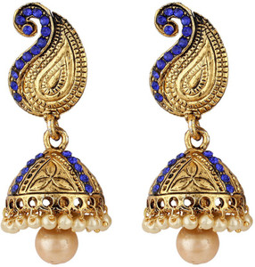 Jewels Guru Diva Style Zircon Alloy Jhumki Earring