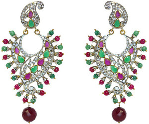 MP Fine Jewellery Modern Pair Of Tops Cubic Zirconia Alloy Drop Earring