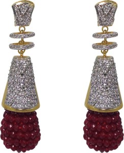 MP Fine Jewellery Beautiful Pair of Tops Zircon Alloy Drop Earring