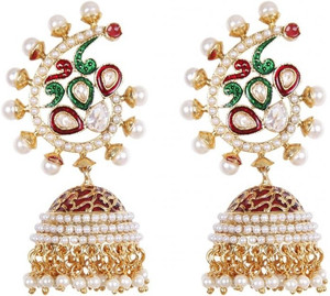 Rajwada Arts Brass Jhumki Earring