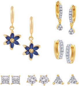Parinaaz Style Diva Cubic Zirconia Alloy Earring Set
