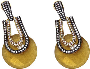 MP Fine Jewellery Designer Pair Of Tops For Women Zircon Alloy Drop Earring