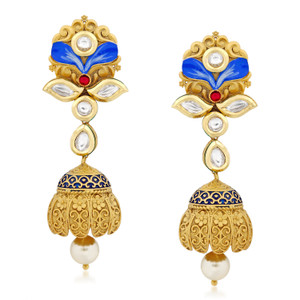 VK Jewels Vintage Traditional Alloy Jhumki Earring