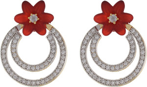 Aarushi Sparkling Cubic Zirconia Alloy Dangle Earring