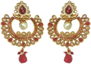 MP Fine Jewellery Excellent Pair Of Tops Zircon Alloy Chandbali Earring