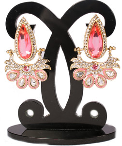 VrindaRetails Vrinda ER-16 Pearl Alloy Chandbali Earring