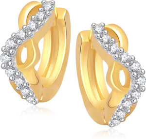 VK Jewels Exquisite Cubic Zirconia Alloy Huggie Earring