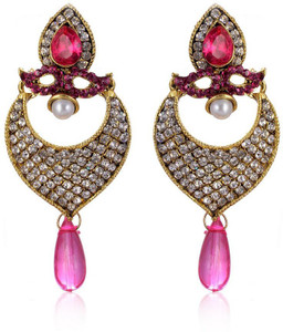 Jewels Gehna Cubic Zirconia Alloy Chandbali Earring