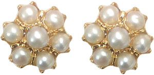 Vinayak Vinayak Real Pearl Studs Earring Pearl Alloy Stud Earring